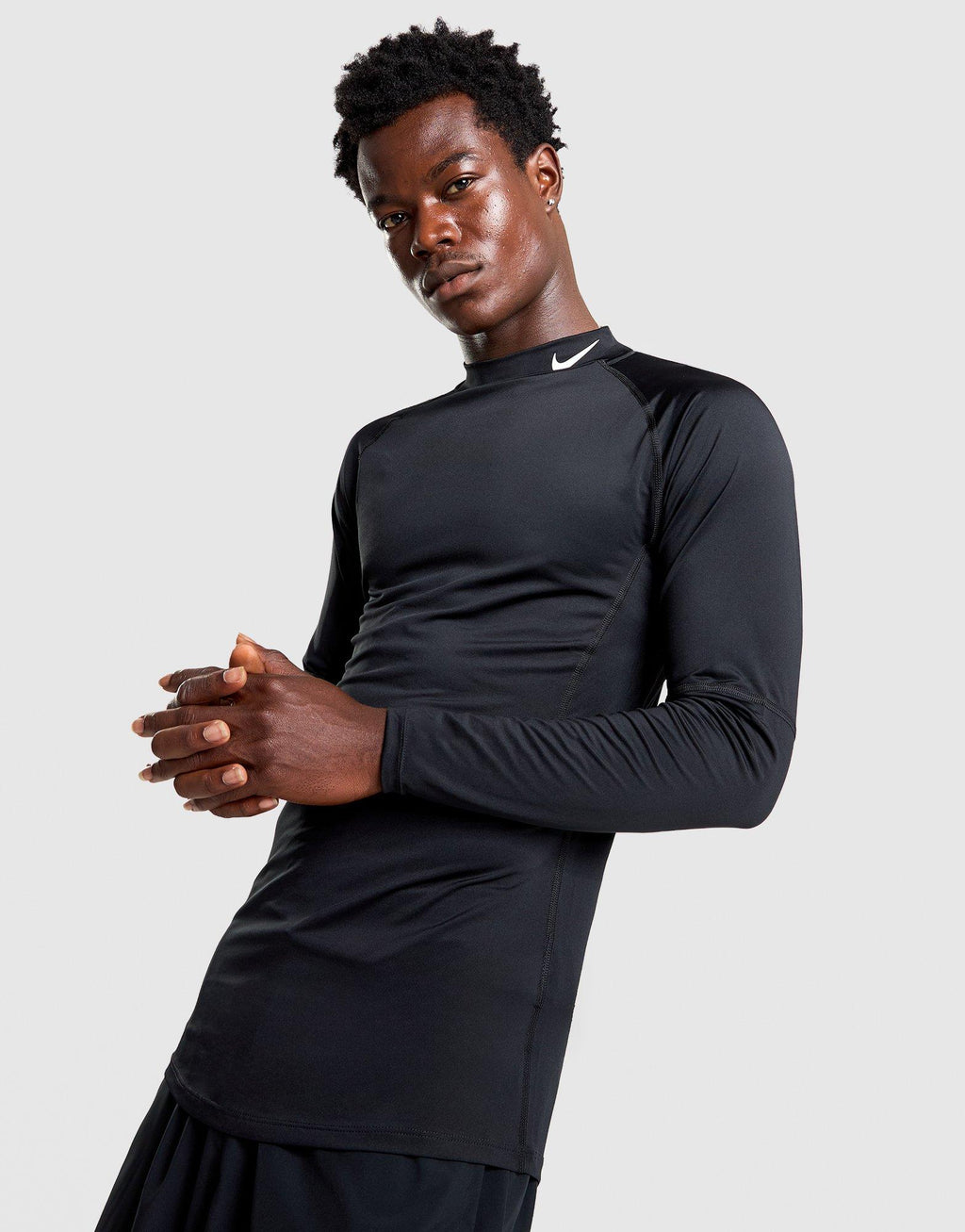 Pro Dri-FIT Mock-Neck Long-Sleeve Top