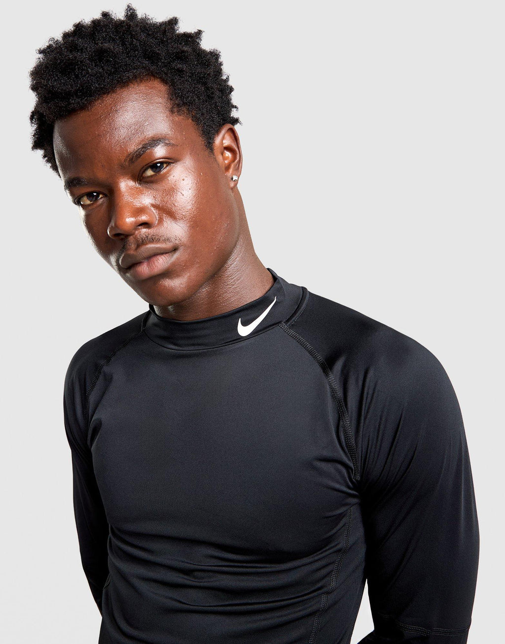 Pro Dri-FIT Mock-Neck Long-Sleeve Top