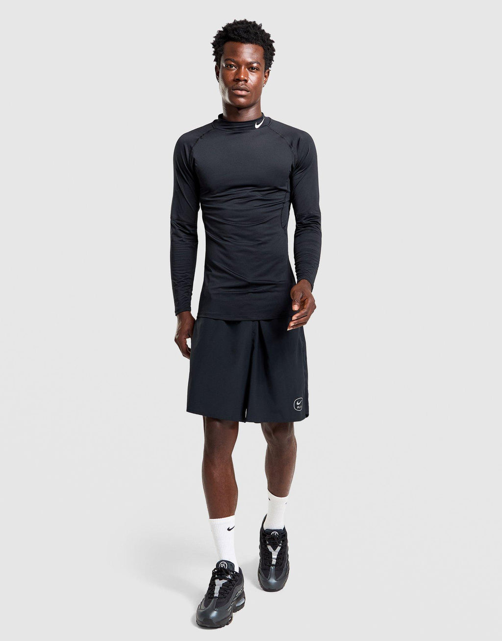 Pro Dri-FIT Mock-Neck Long-Sleeve Top