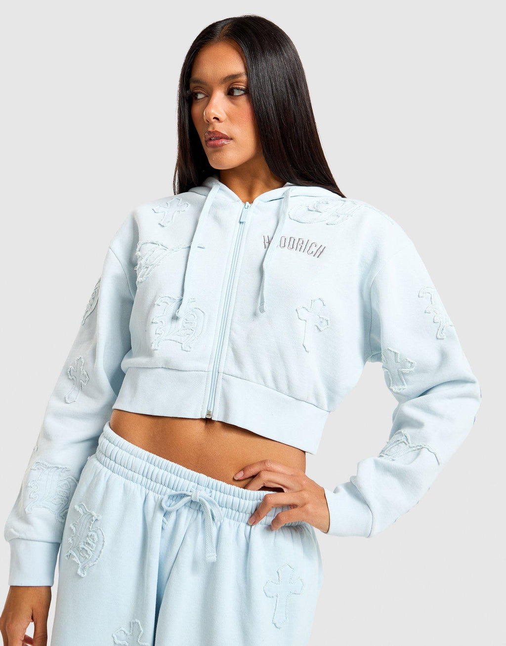 Mist Oversized Full-Zip Hoodie
