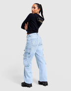 Denim Cargo Jeans
