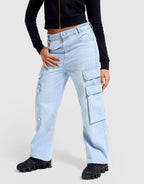 Denim Cargo Jeans