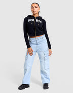 Denim Cargo Jeans