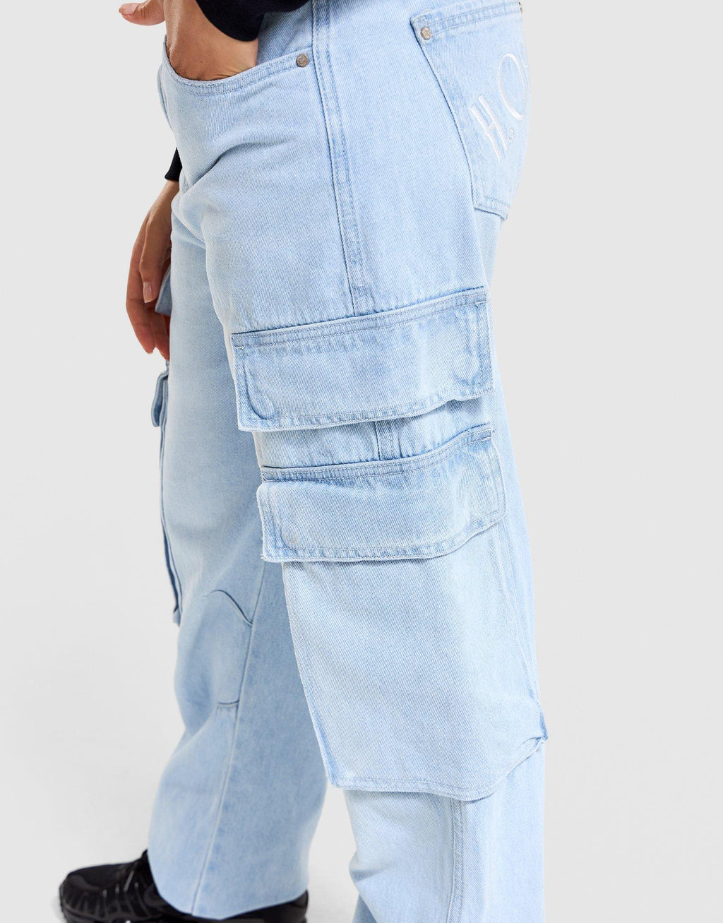 Denim Cargo Jeans