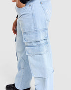 Denim Cargo Jeans