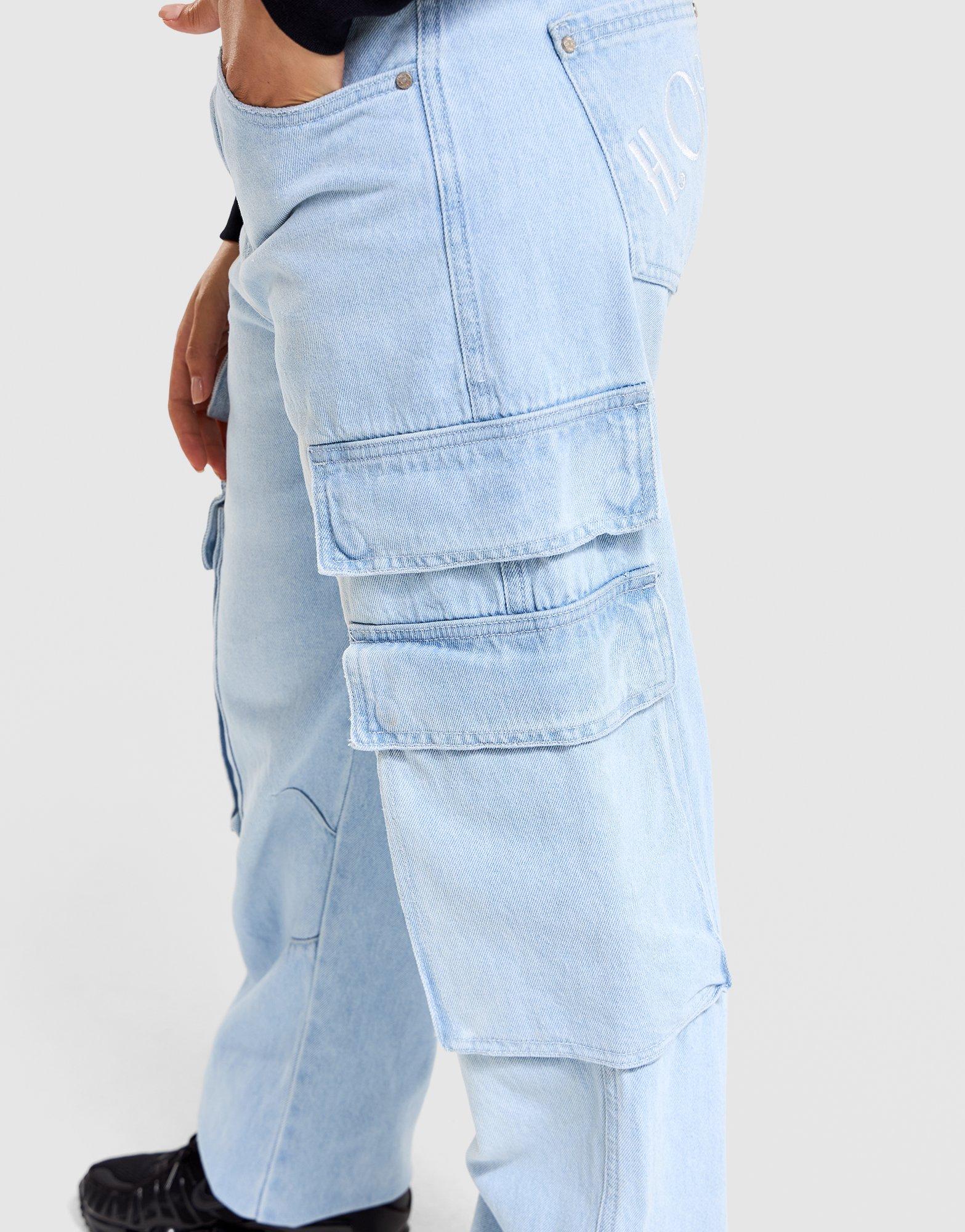 Denim Cargo Jeans