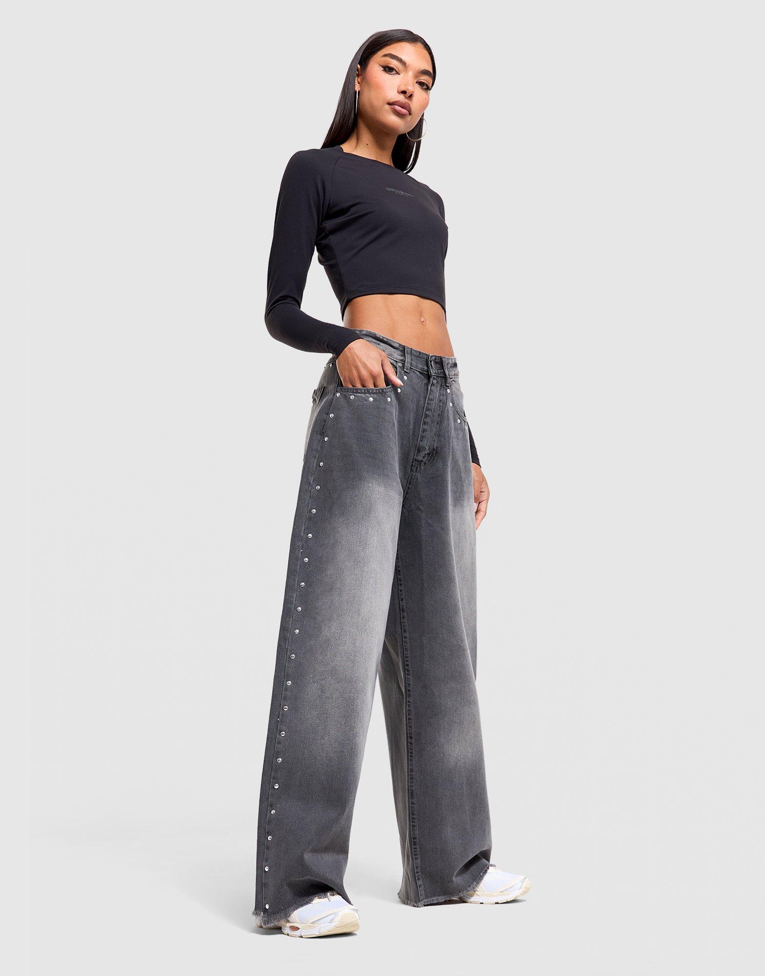 Studded Denim Jeans
