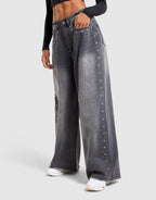 Studded Denim Jeans