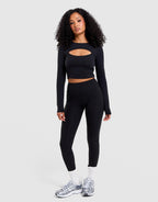 Airlite Cutout Long Sleeve Top