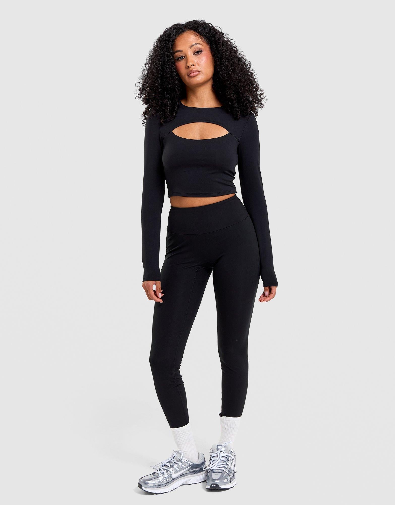Airlite Cutout Long Sleeve Top