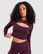 Airlite Cutout Long Sleeve Top