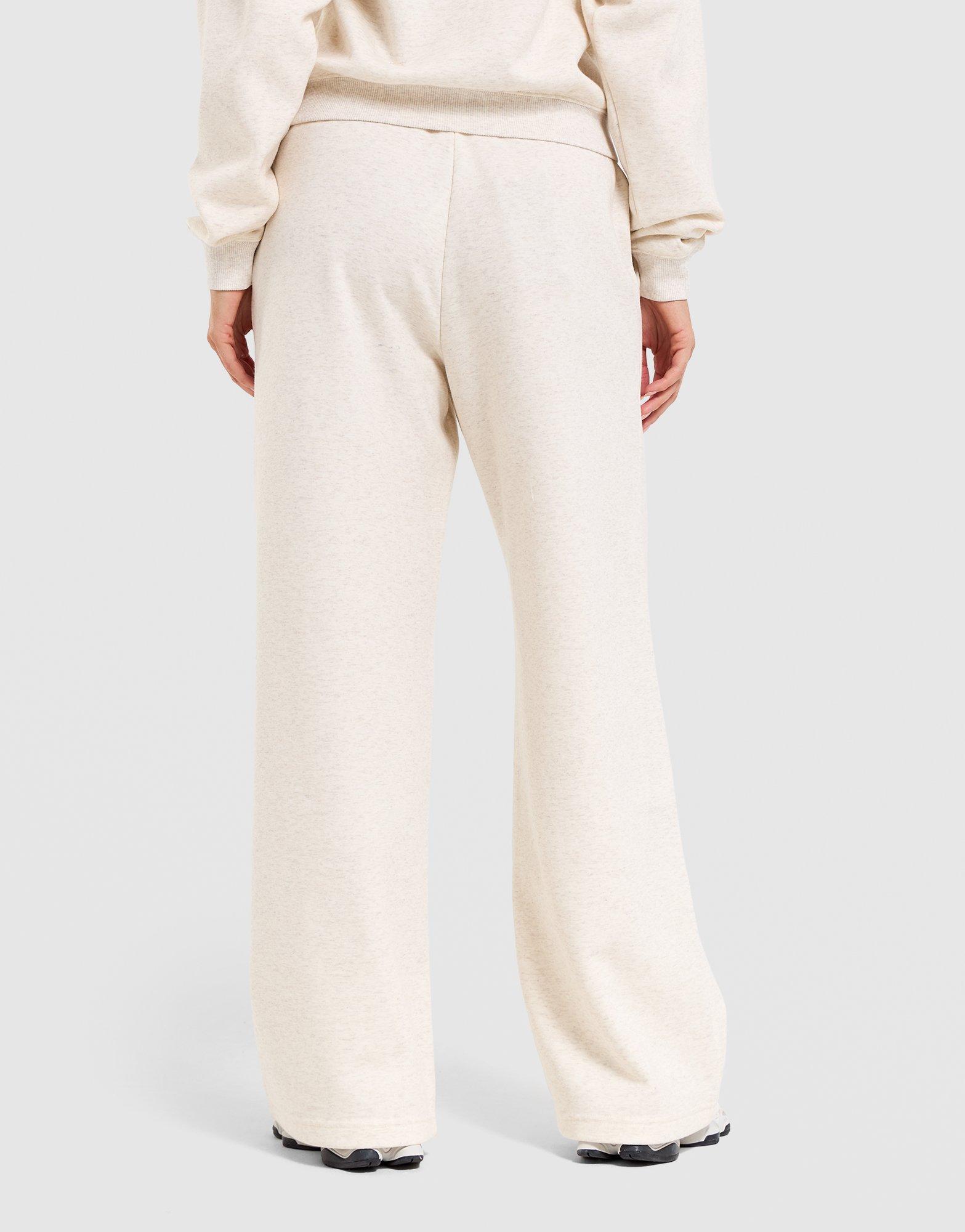 Cozy Fleece Wide-Leg Track Pants