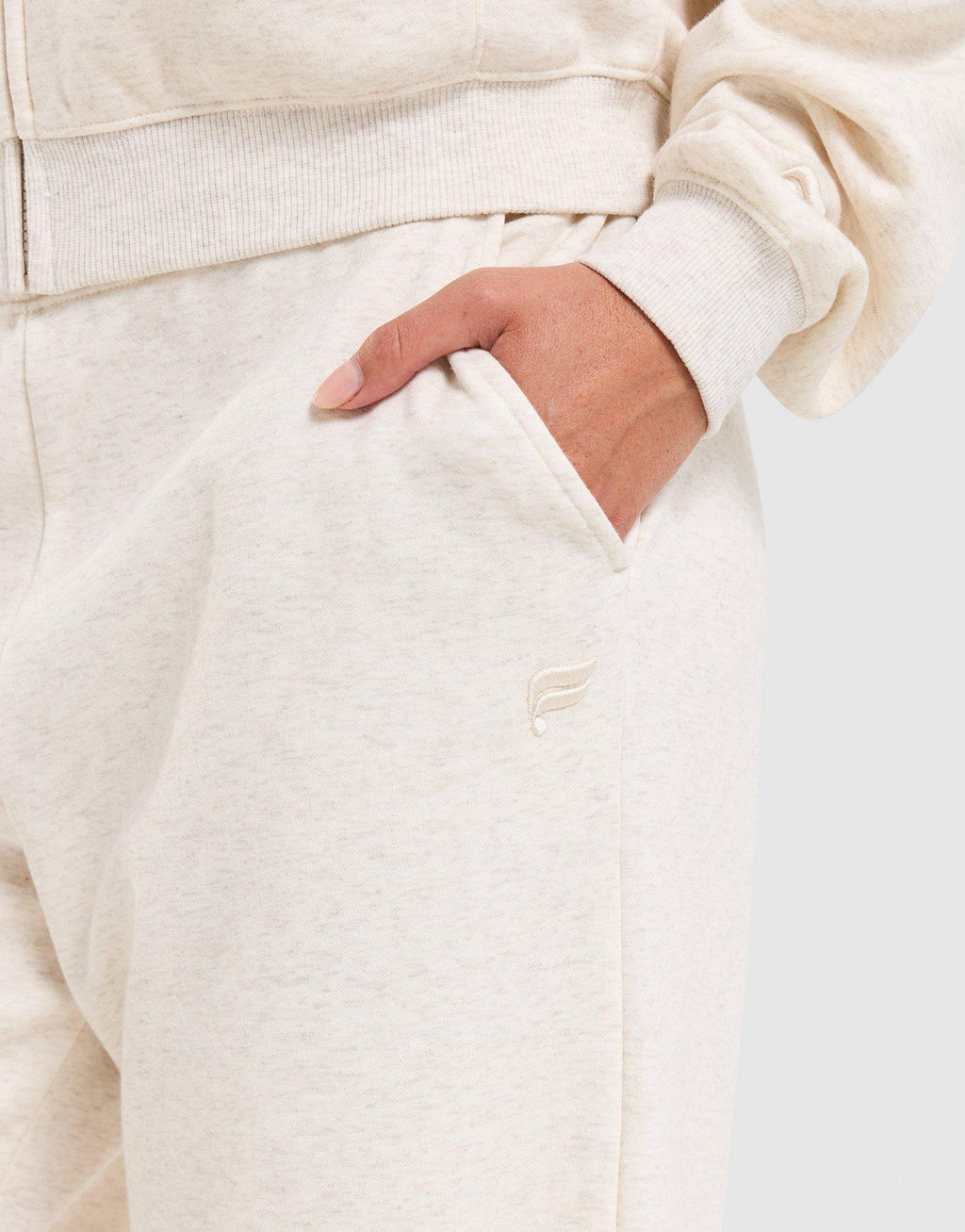 Cozy Fleece Wide-Leg Track Pants