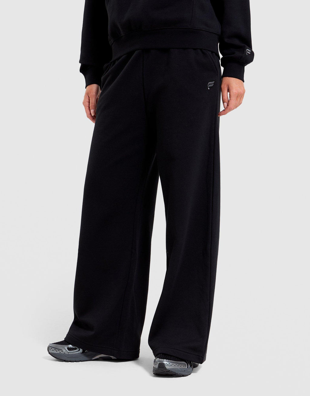 Cozy Fleece Wide-Leg Track Pants