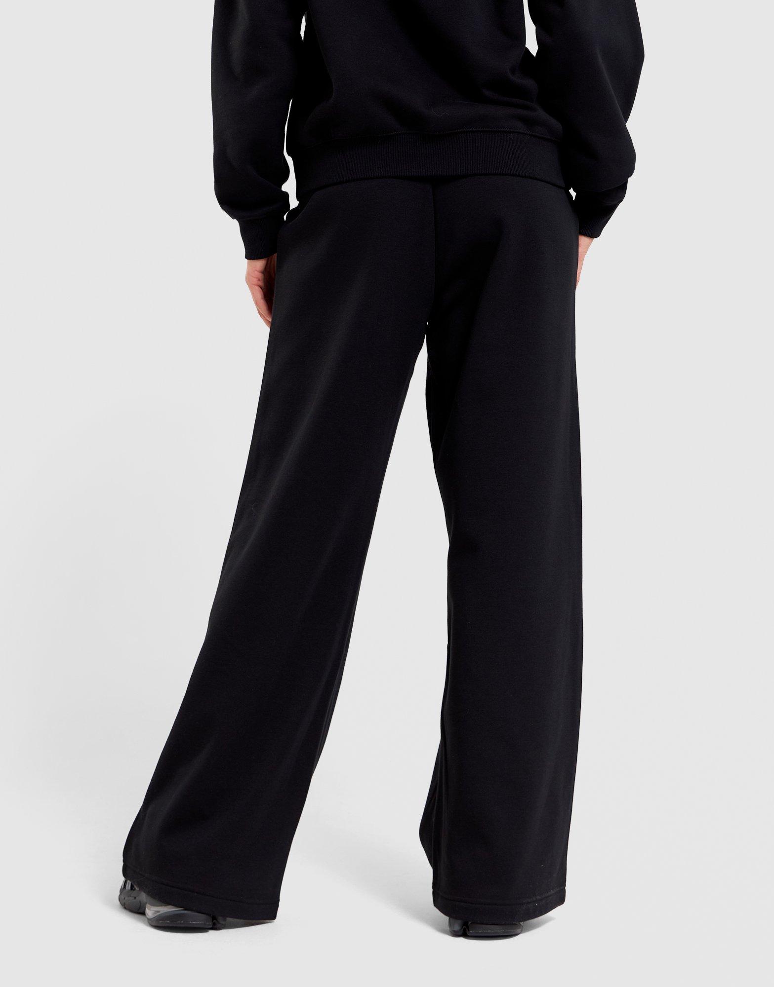 Cozy Fleece Wide-Leg Track Pants