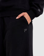 Cozy Fleece Wide-Leg Track Pants