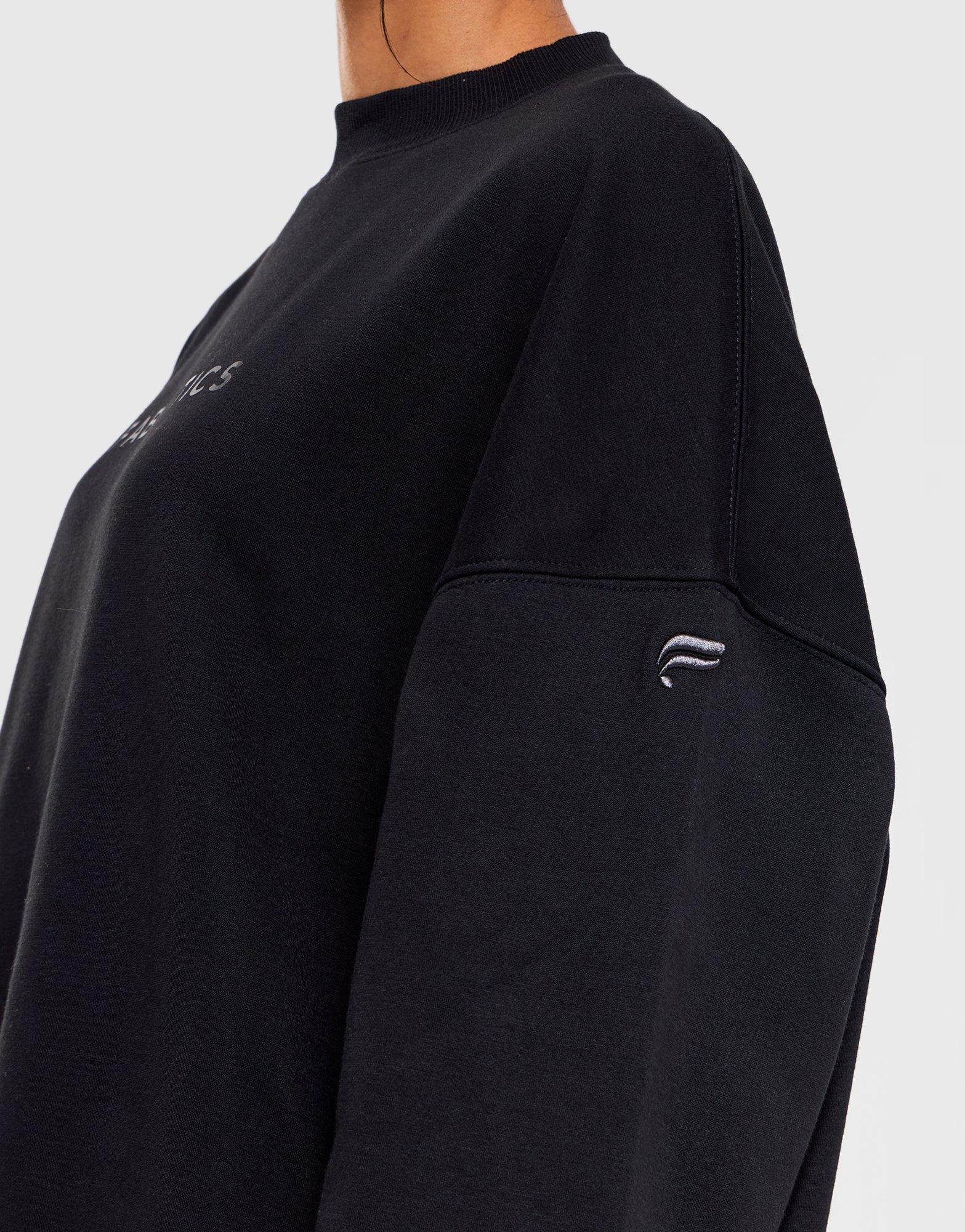 Cozy Fleece Mock Neck Oversized Sweatshirt