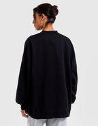 Cozy Fleece Mock Neck Oversized Sweatshirt