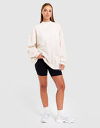 Cozy Fleece Mock Neck Oversized Sweatshirt