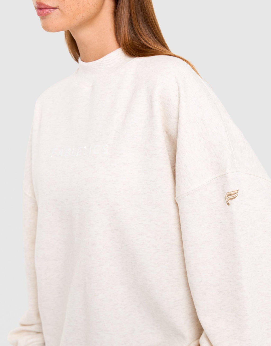 Cozy Fleece Mock Neck Oversized Sweatshirt