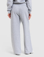 Cozy Fleece Wide-Leg Track Pants