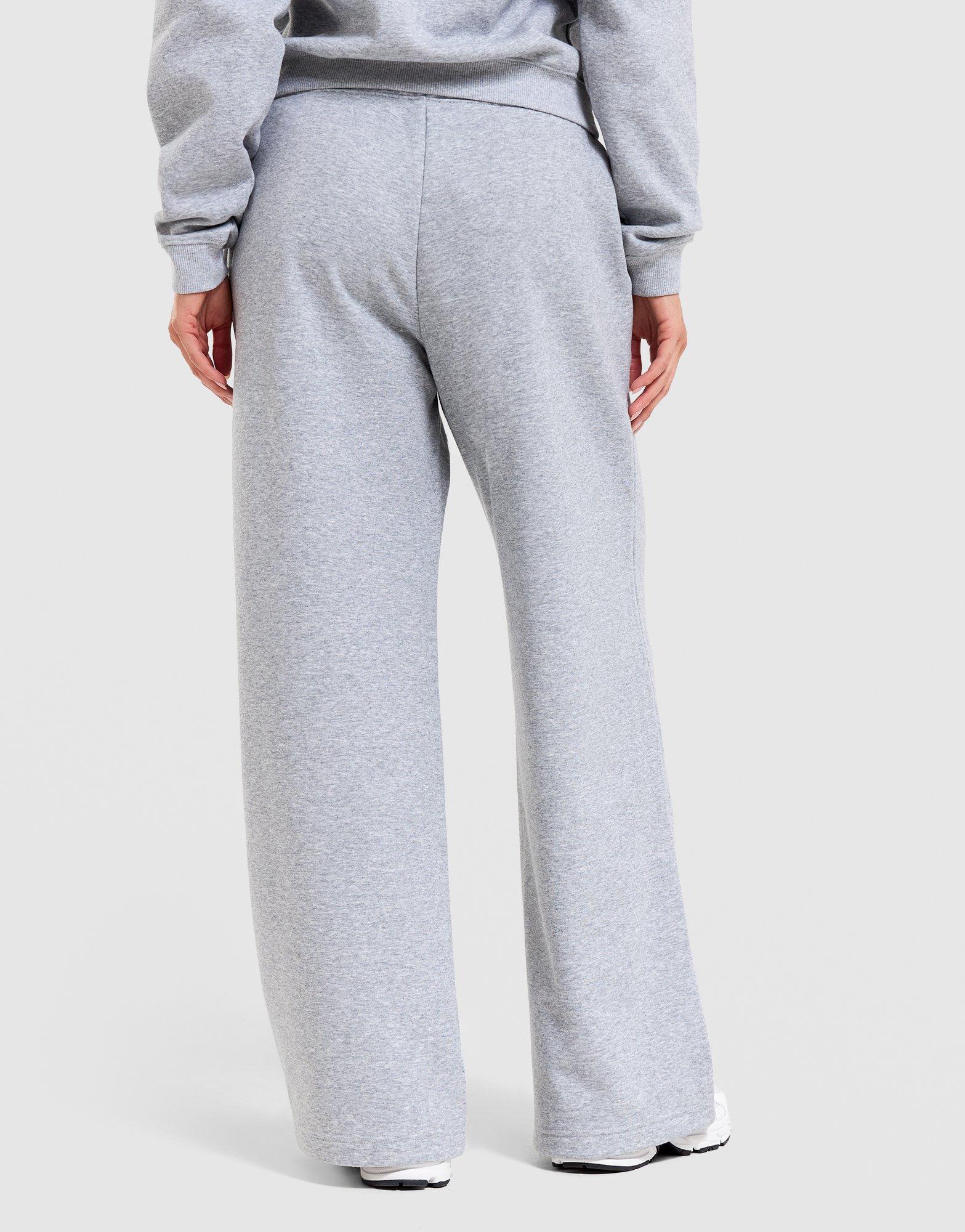 Cozy Fleece Wide-Leg Track Pants