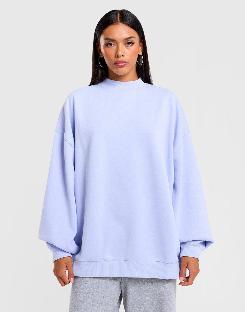 Cozy Fleece Mock Neck Sweatshirt