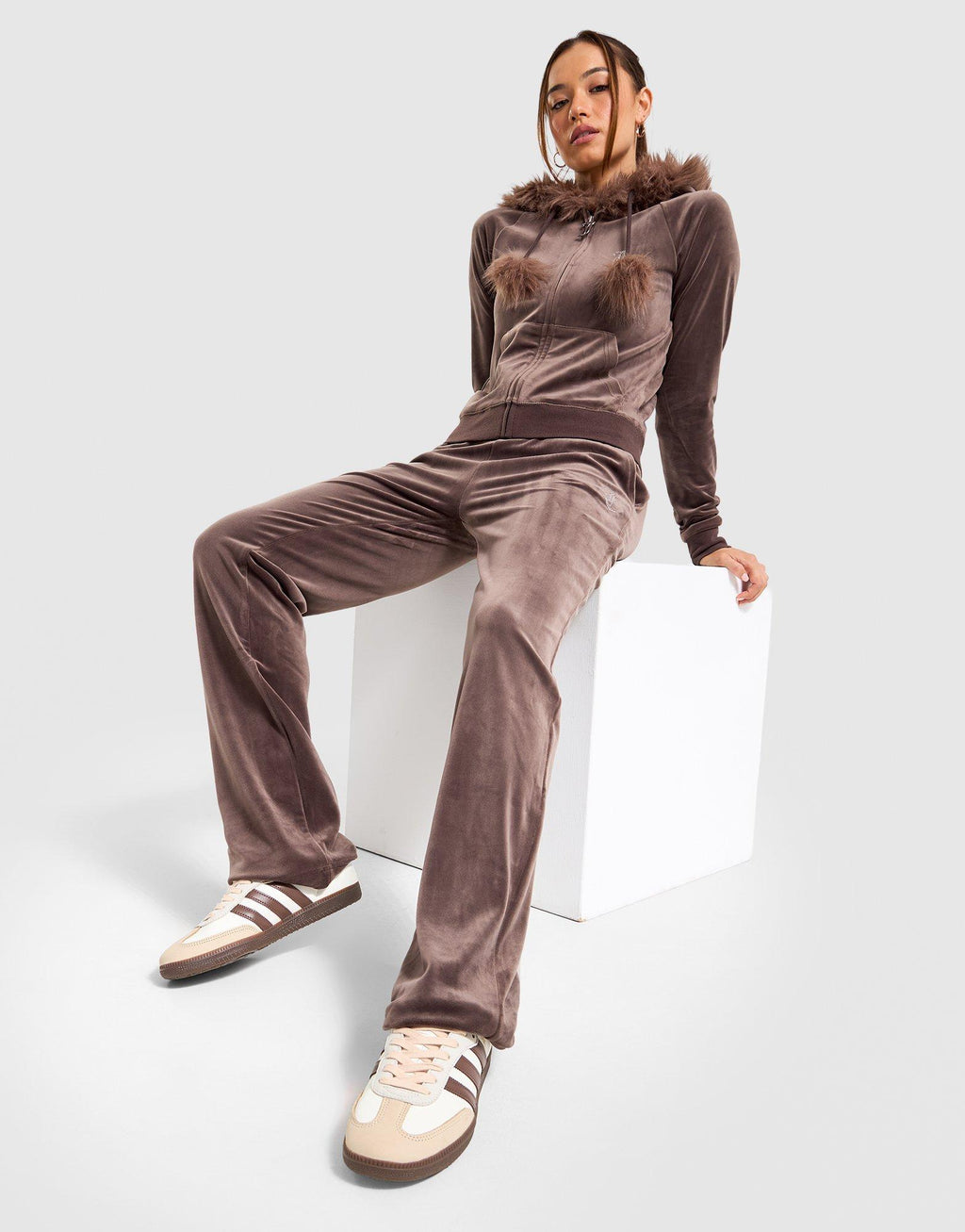 Velour Track Pants