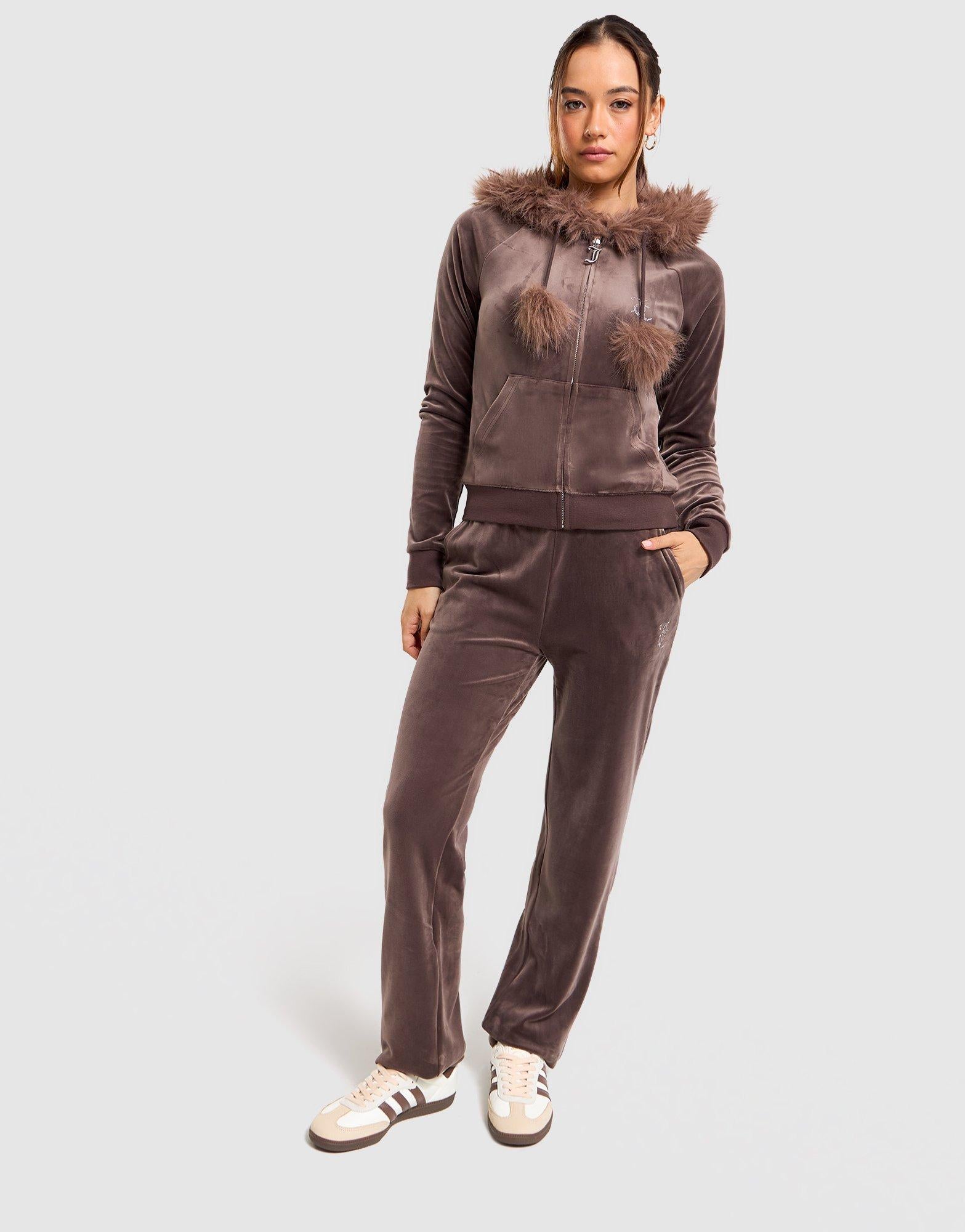 Velour Track Pants