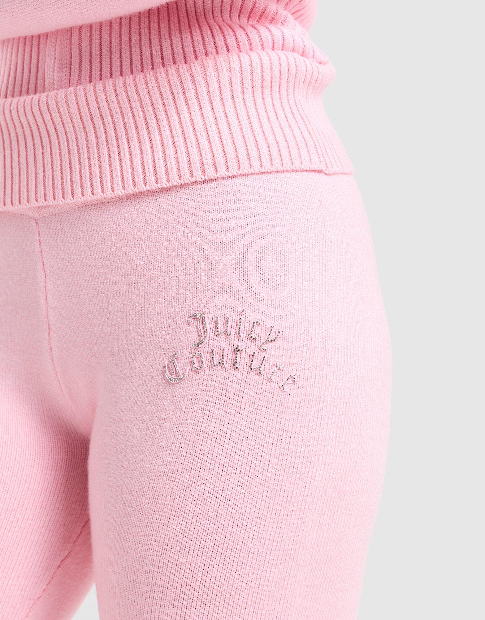 Flared Knit Fold-Down Pants