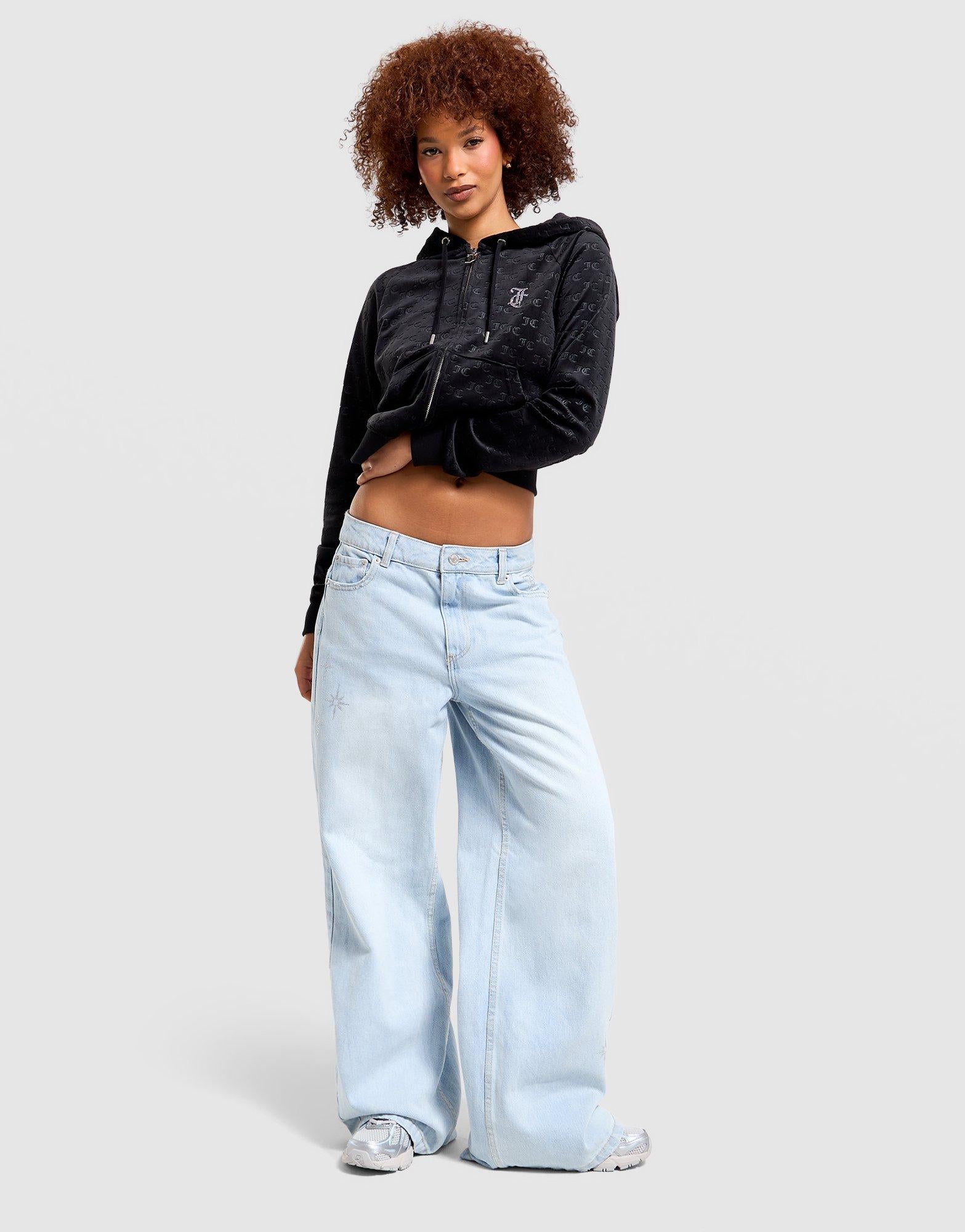Denim Open Hem Jeans