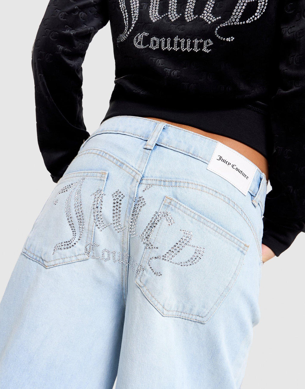 Denim Open Hem Jeans