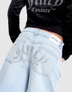 Denim Open Hem Jeans