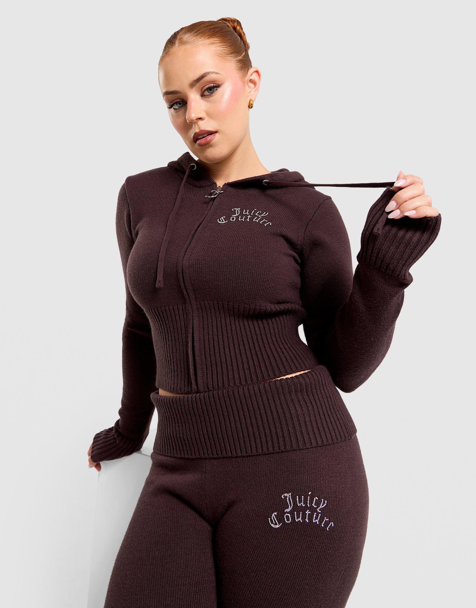 Corset Knit Full-Zip Hoodie