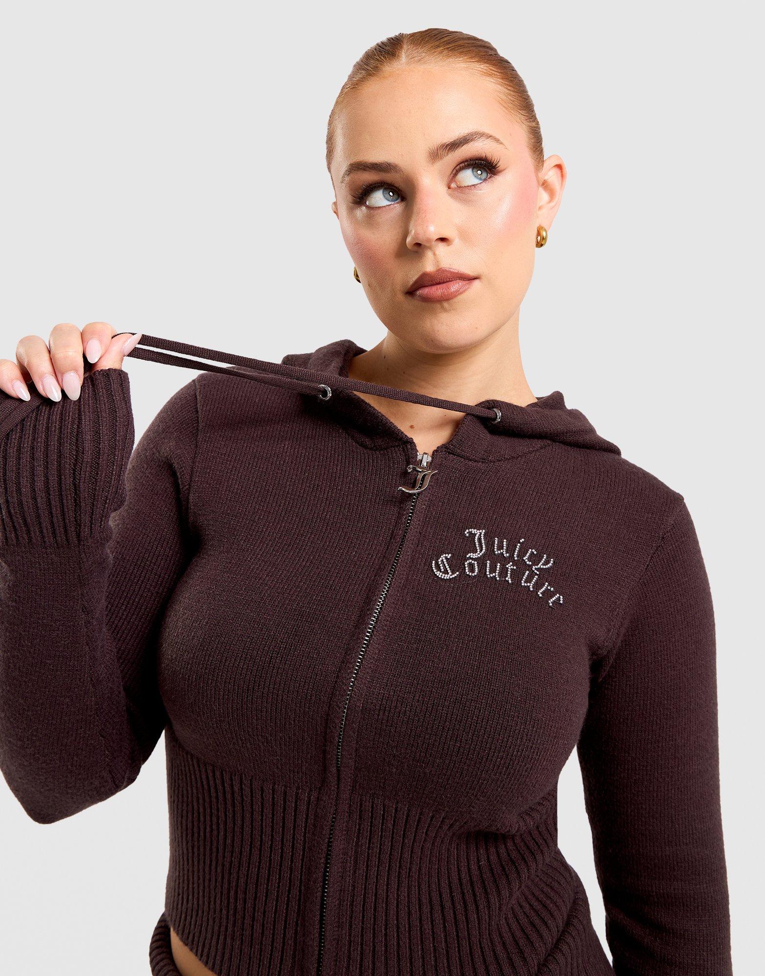 Corset Knit Full-Zip Hoodie