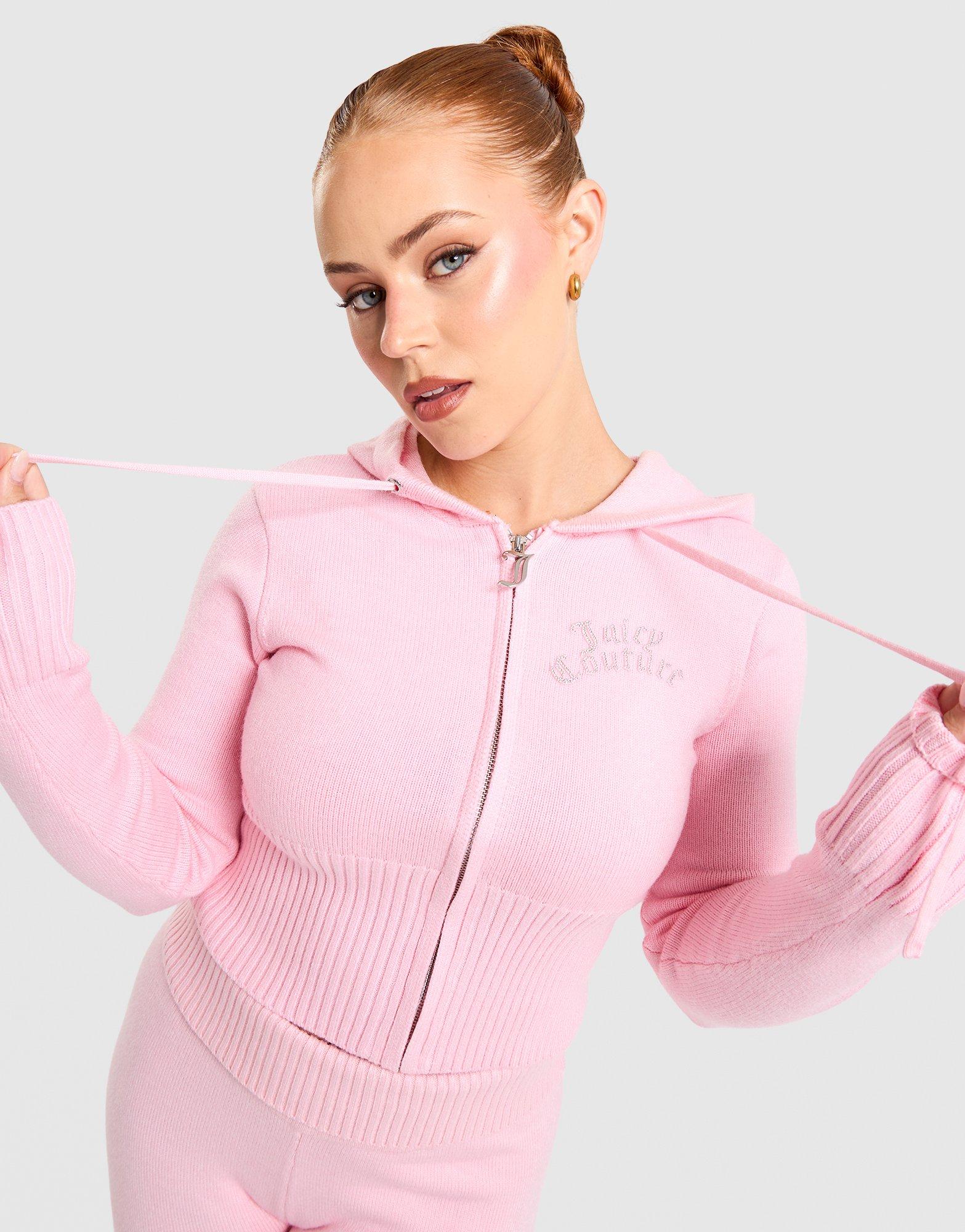 Corset Knit Full-Zip Hoodie