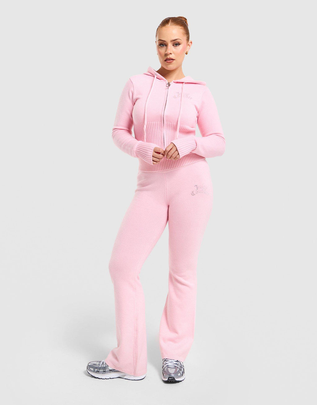 Corset Knit Full-Zip Hoodie