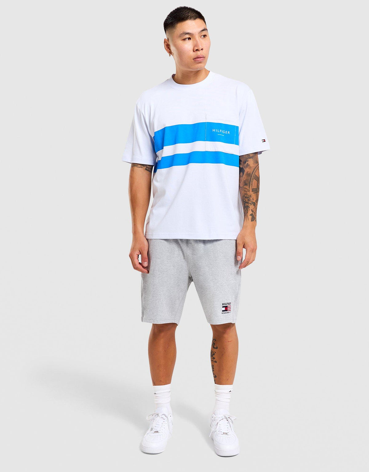 Logo Colour-Blocked Relaxed T-Shirt