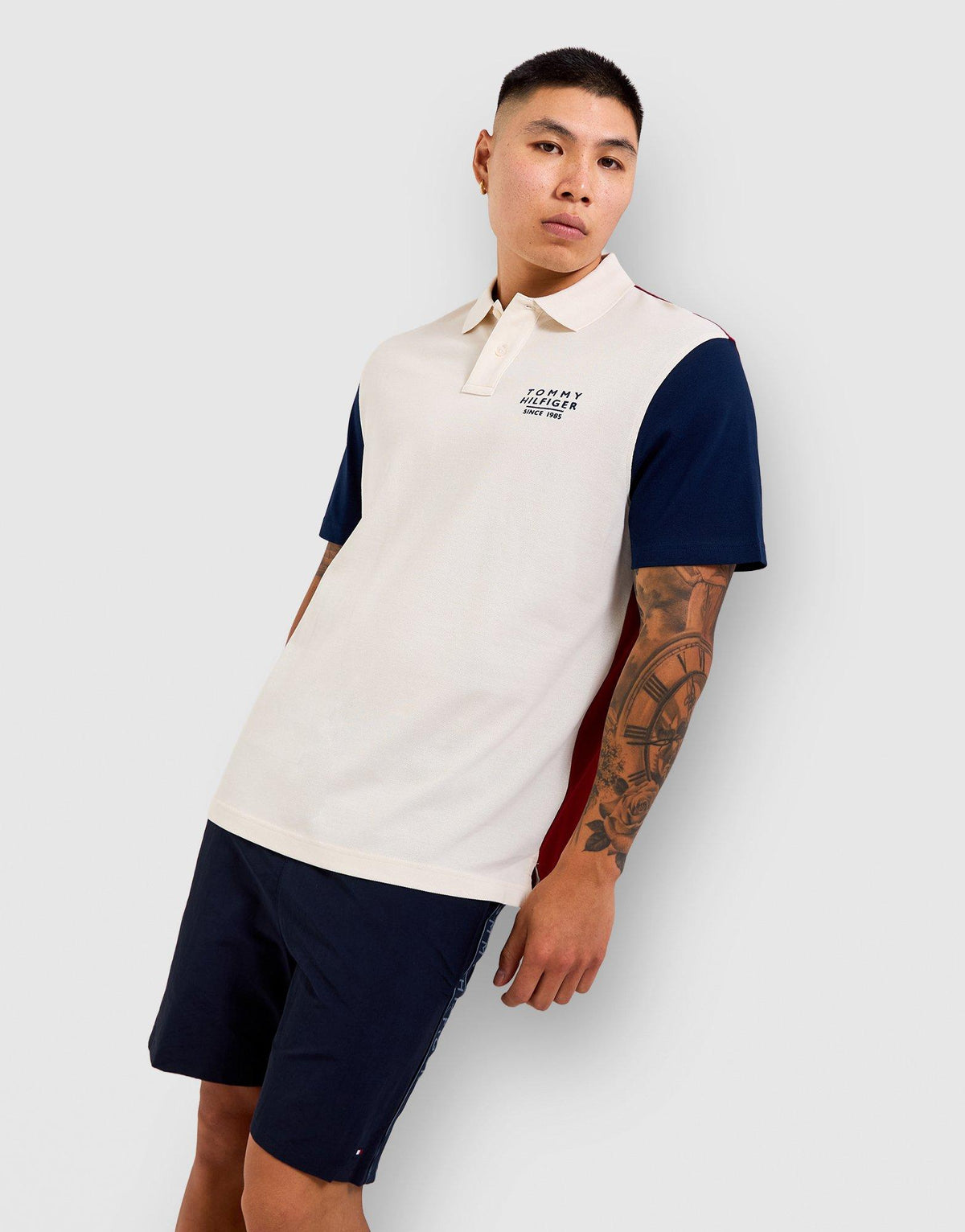 Classic Fit Colour-Blocked Polo Shirt