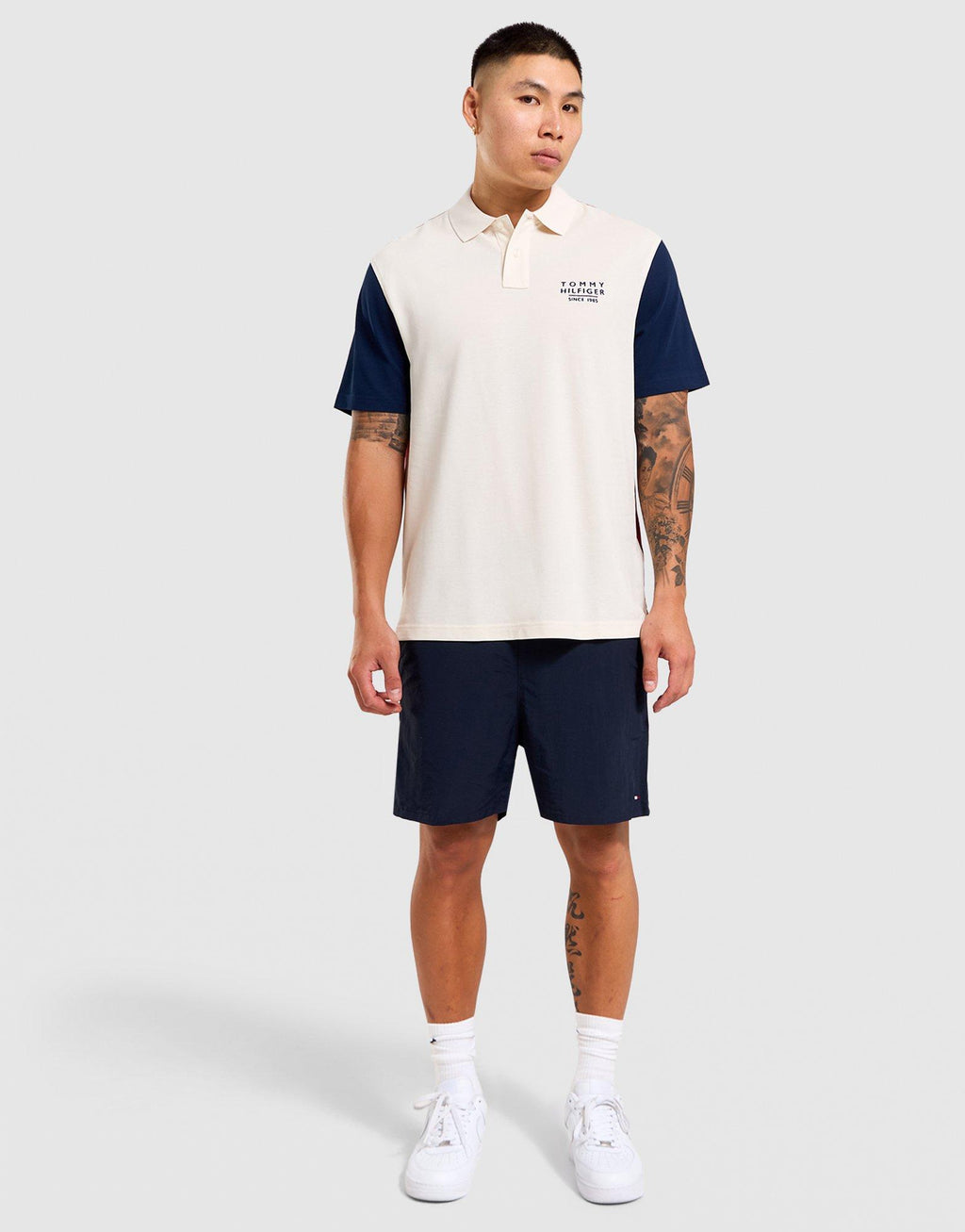 Classic Fit Colour-Blocked Polo Shirt