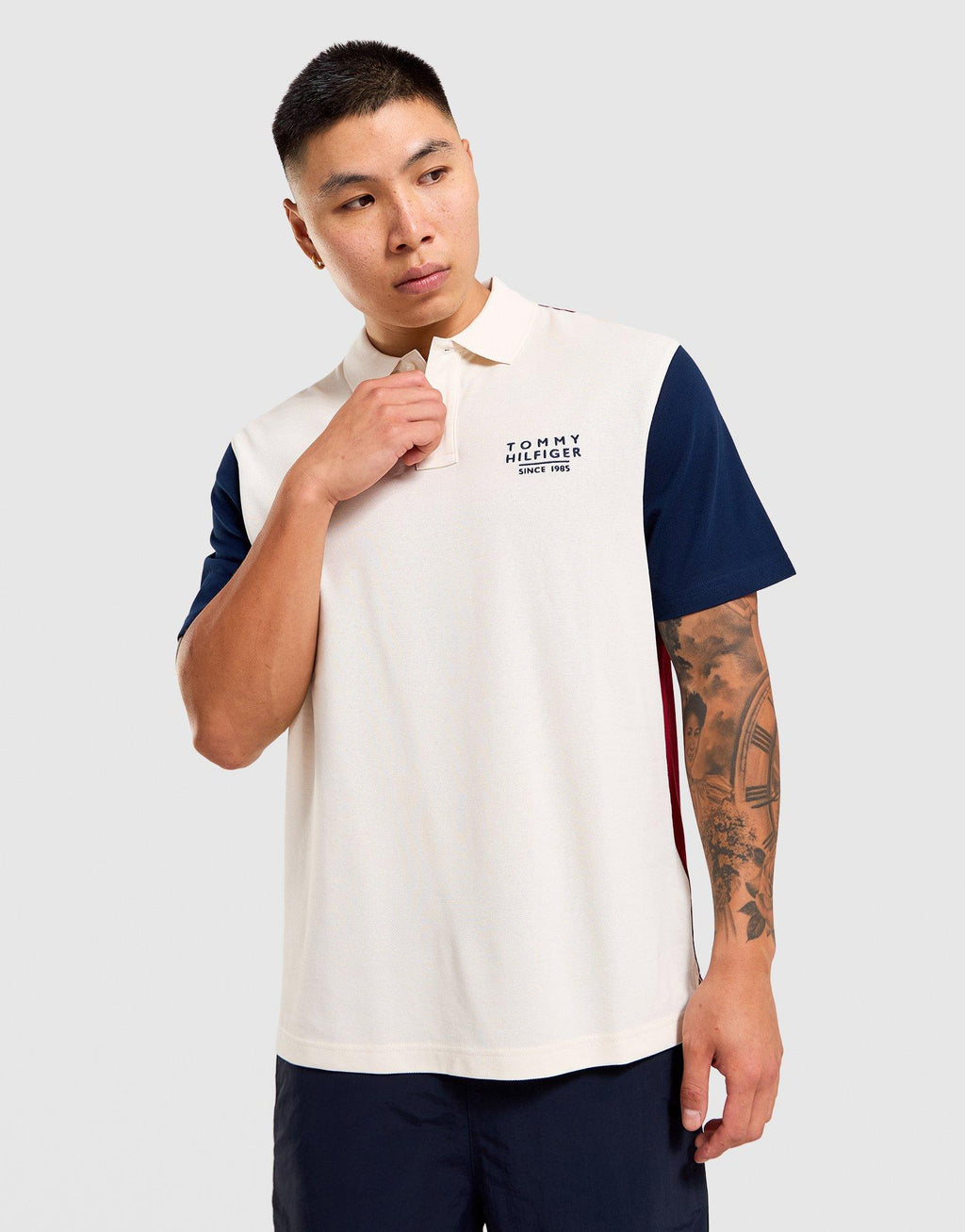 Classic Fit Colour-Blocked Polo Shirt
