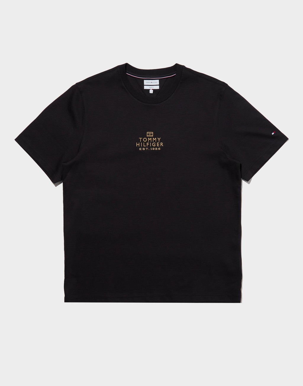 Tonal Logo Embroidery Interlock Knit T-Shirt