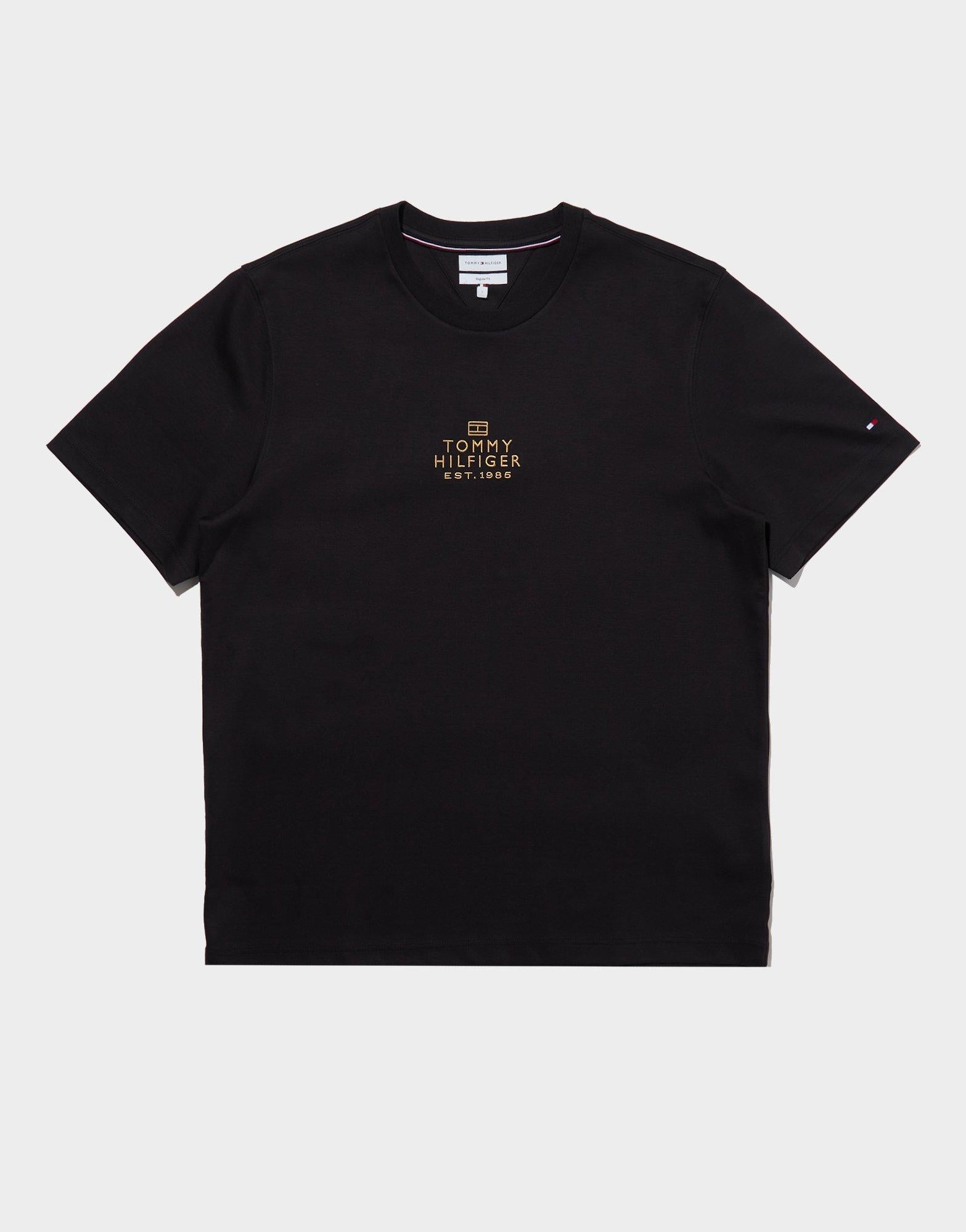 Tonal Logo Embroidery Interlock Knit T-Shirt