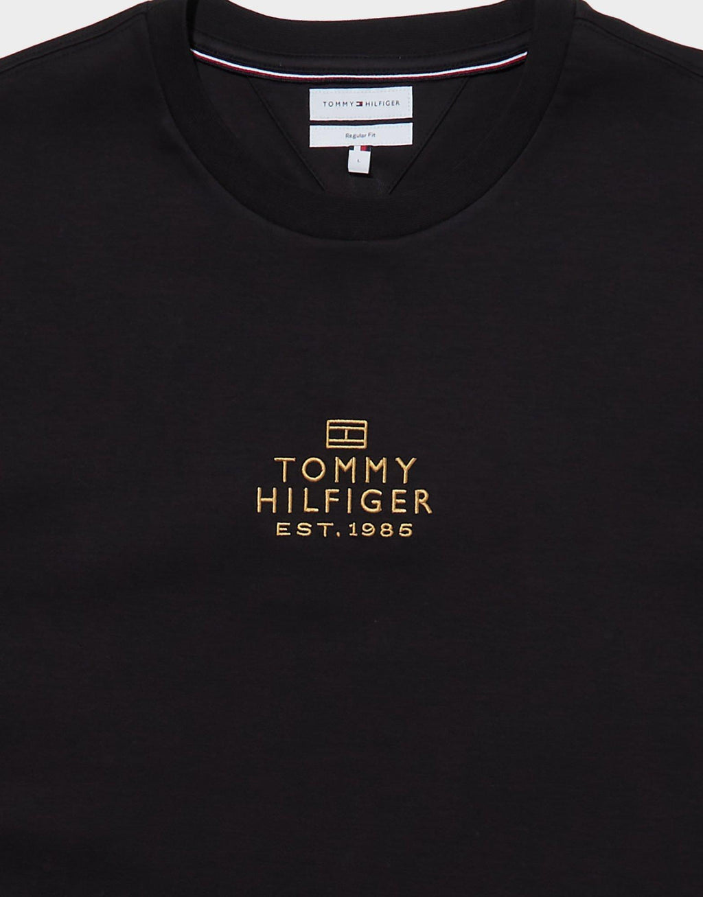 Tonal Logo Embroidery Interlock Knit T-Shirt