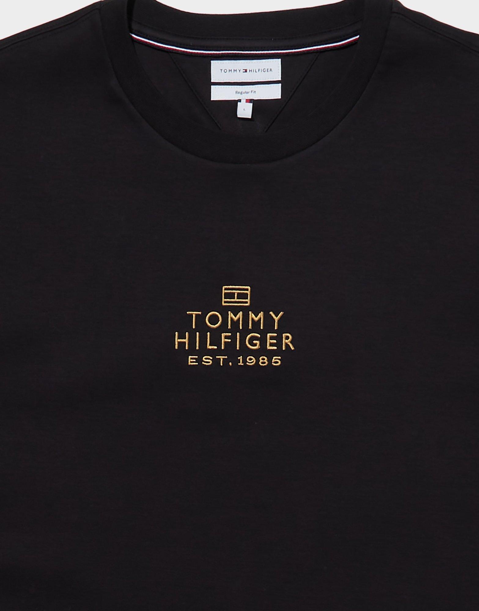 Tonal Logo Embroidery Interlock Knit T-Shirt