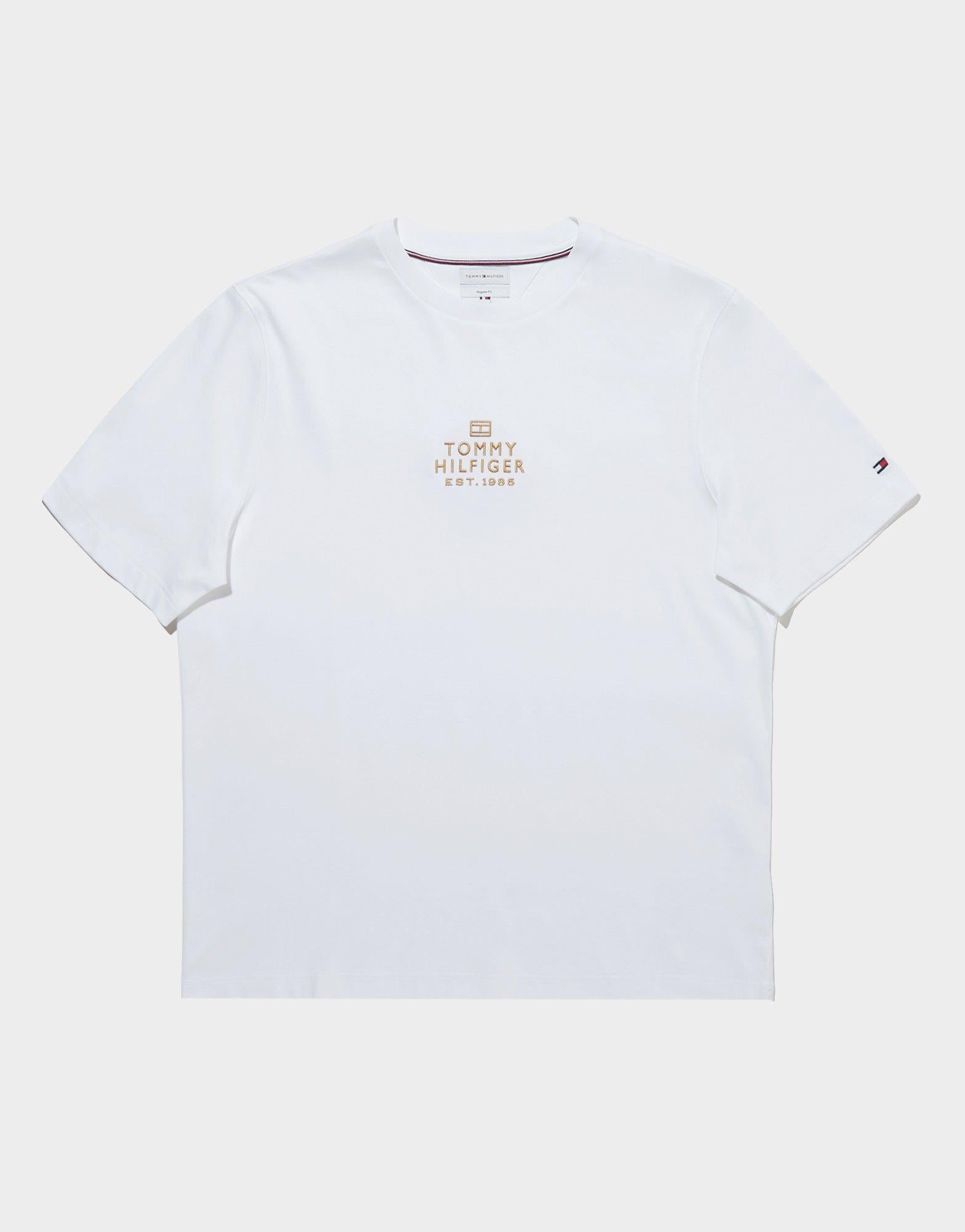 Tonal Logo Embroidery Interlock Knit T-Shirt