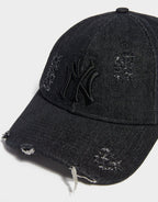 9TWENTY NY Yankees Denim Destroyed Cap