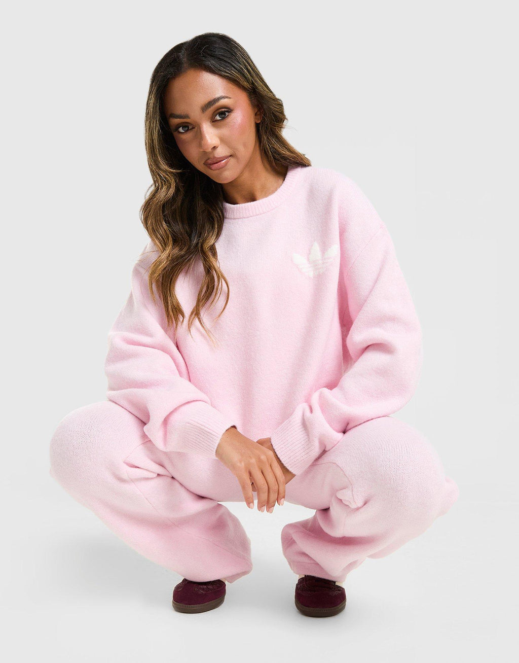 Trefoil Knit Sweatshirt