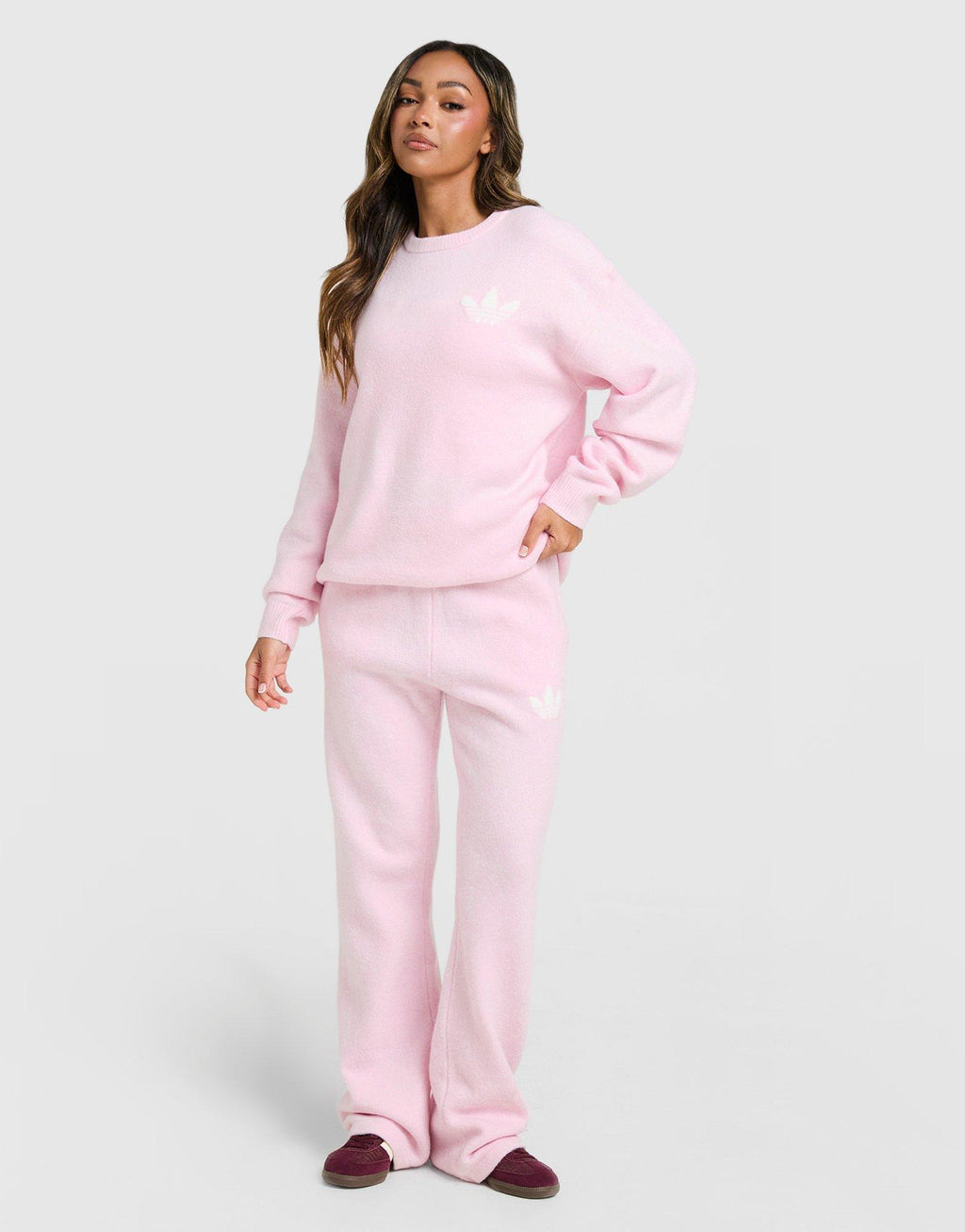 Trefoil Knit Sweatshirt