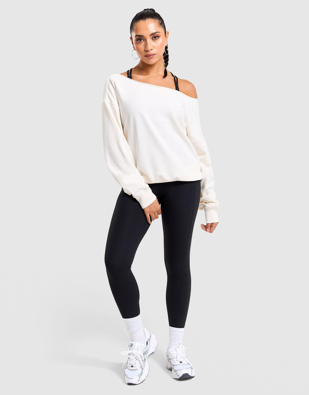 Off-Shoulder Sweatshirt